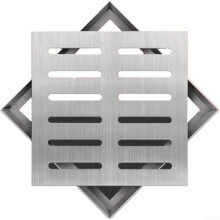 Square Drain Cover Outdoor Use 150mm Durable Plastic Maximized Drainage Efficiency