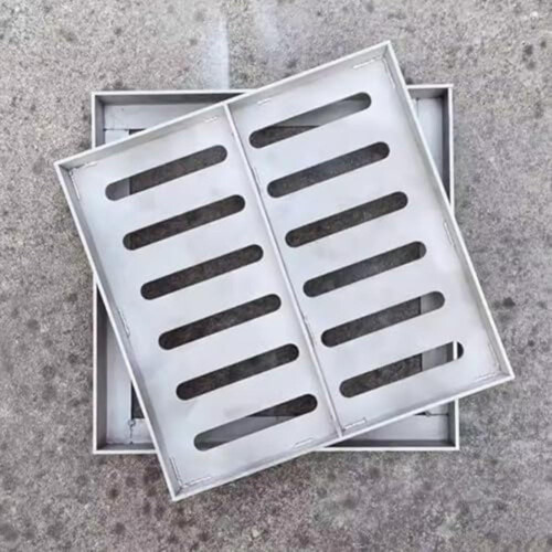 Square Drain Cover Outdoor Use 150mm Durable Plastic Maximized Drainage Efficiency 2