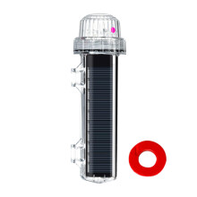 Marine Navigation Light Solar Powered Fishing Lamp Waterproof LED Smart Control Red Boat Safety