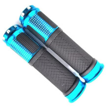 Handlebar Grips 22mm Rubber AntiSlip Blue For Mountain Road MTB BMX Bikes Soft Smooth Bar End Compatible