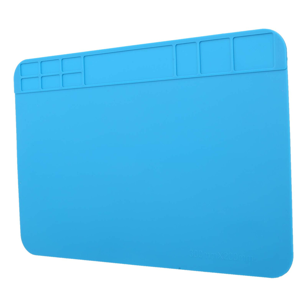 Silicone Soldering Mat With Magnetic Tool Section, Heat Resistant Pad For Phone Laptop Circuit 9199774945356