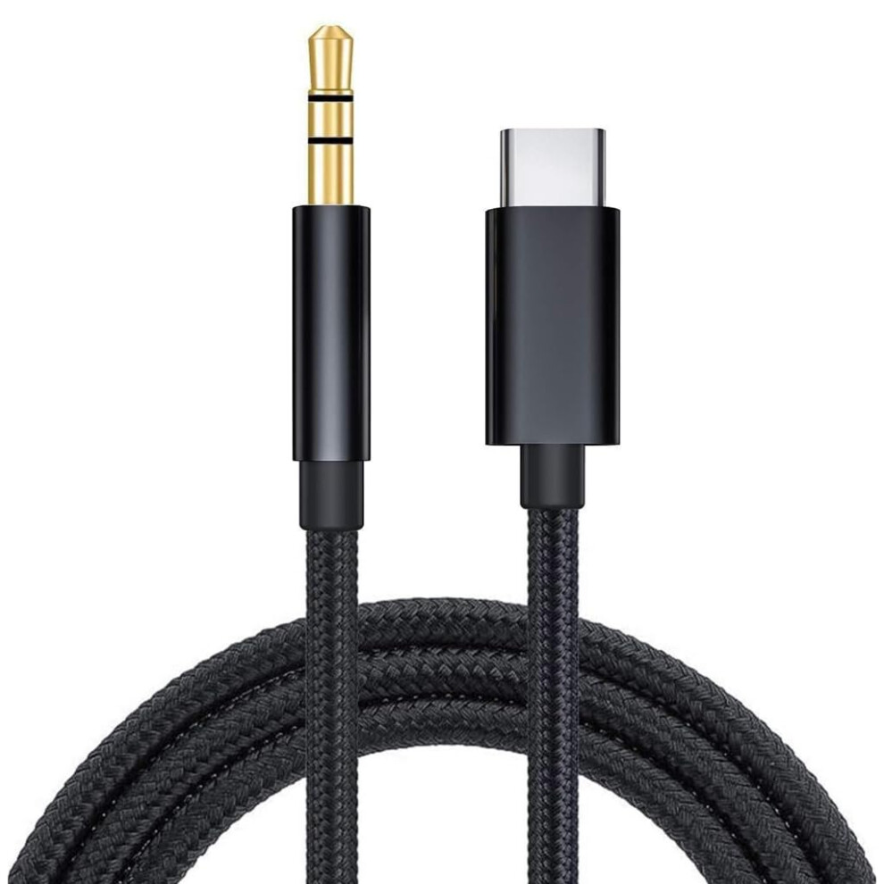 Usb C To 3.5Mm Audio Cable Noise Reduction Fidelity Car Stereo Wear Resistant 1M/1.5M/2M 9189345526183