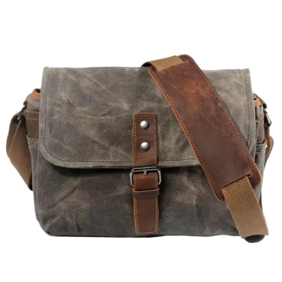 Camera Bag Retro Waterproof Dslr Messenger Shoulder Sling Canvas Case Dark/Green 9199774945547