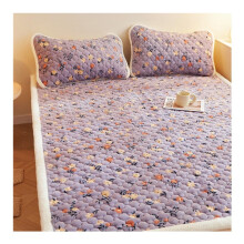Milk Velvet Mattress Topper King Size 150x200cm Soft Velvet Fleece Plush Mattress Pad Breathable Color O