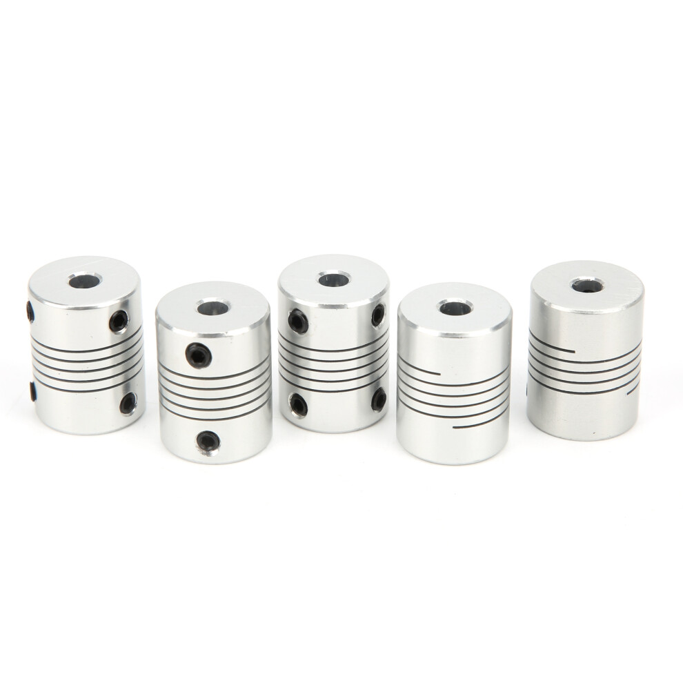 Aluminium Alloy 5Pcs 3D Printer Flexible Shafts Stepper Motor Couplers 5X8mm 4621378952560