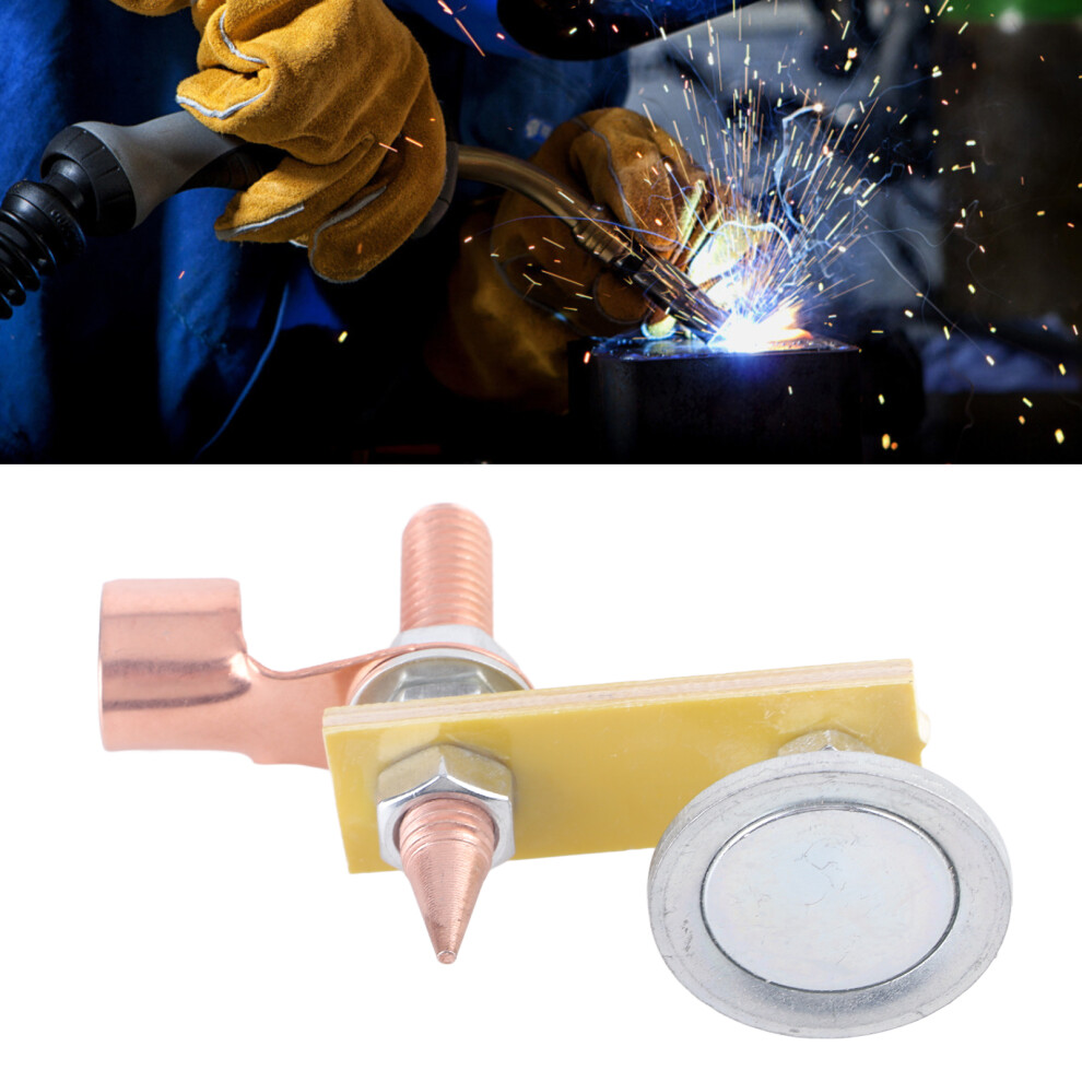 Welding Magnet Head Single Ground Connector Spotter Iron Insulation Board 3731378723341