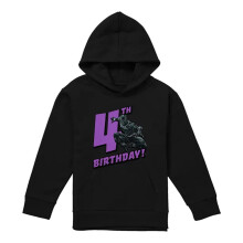 (12-13 Years, Black) Black Panther Childrens/Kids 4th Birthday Hoodie