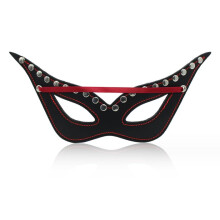 Blindfolds Leather Studded Blindfold, Adjustable Bondage Blindfold, Bondage Mask For Male Female Role Play, Flirt Toy