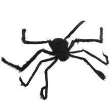 Halloween-Leuchtender Plüsch-Spinnen 4,1 Fuß Schwarzer gruseliger Dekor für drinnen und draußen