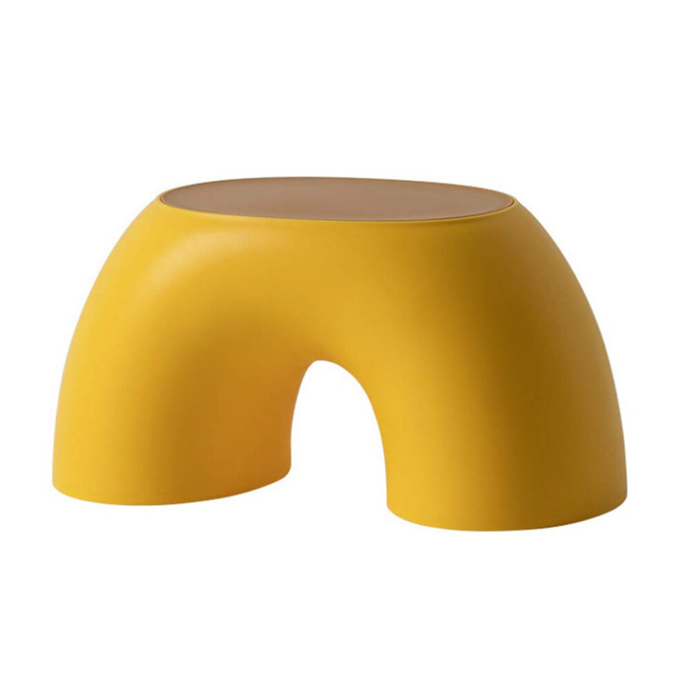 Half Round Comfortable Children Stool Antiskid Pads For Kitchen Bathroom Step Stool Potty Training Toddler Yellow