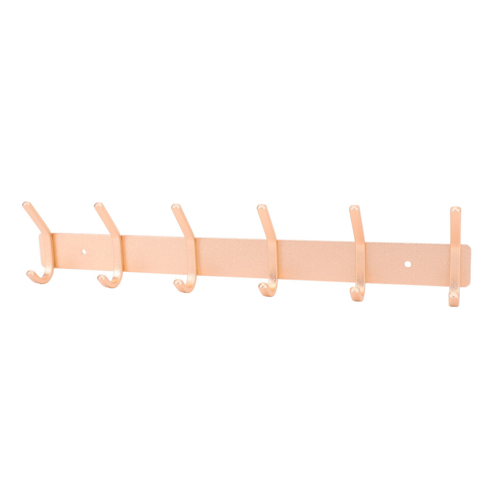 Gold Wandgarderobe Mit 6 Haken, Aluminiumlegierung,