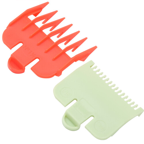 Professional Hair Clipper Guide Combs Replacement Guards Red/Green Set