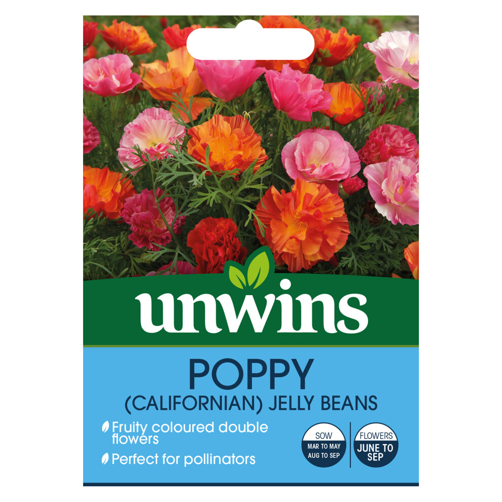 Unwins Poppy (Californian) Xl Jelly Beans