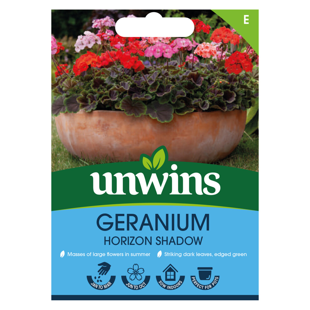 Unwins Geranium Horizon Shadow Mix Dark
