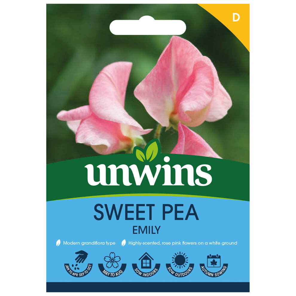 Unwins Sweet Pea Emily Pink/White