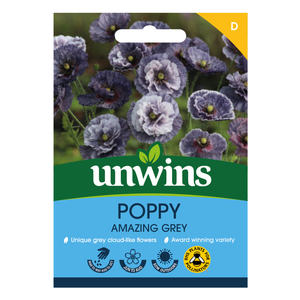 Unwins Poppy Amazing Grey