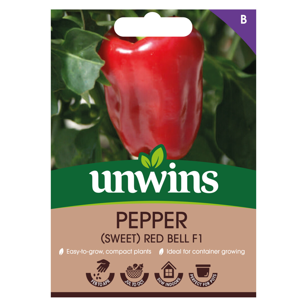 Unwins Pepper (Sweet) Bell F1 Red