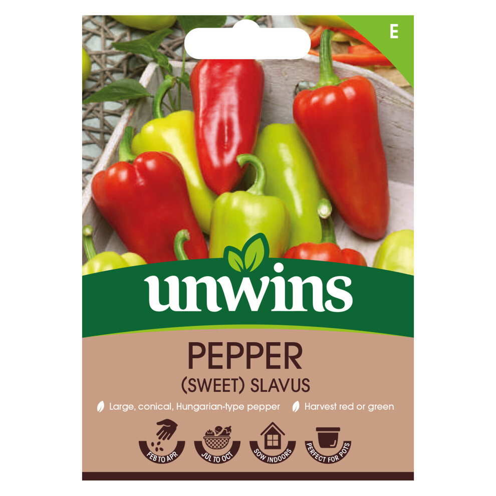 Unwins Pepper (Sweet) Slavus Red/Green
