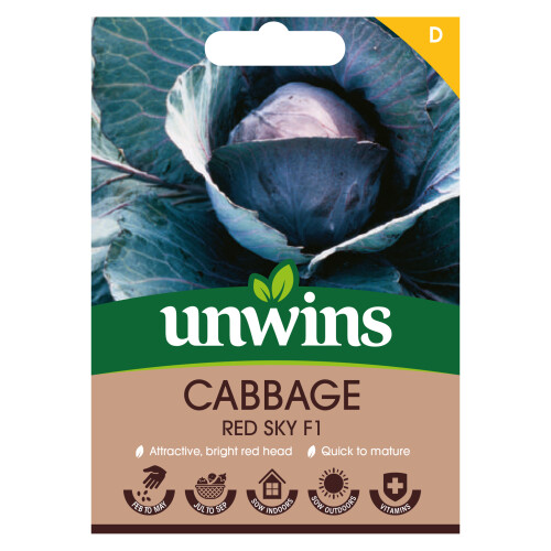 Unwins Cabbage (Round) Redsky F1