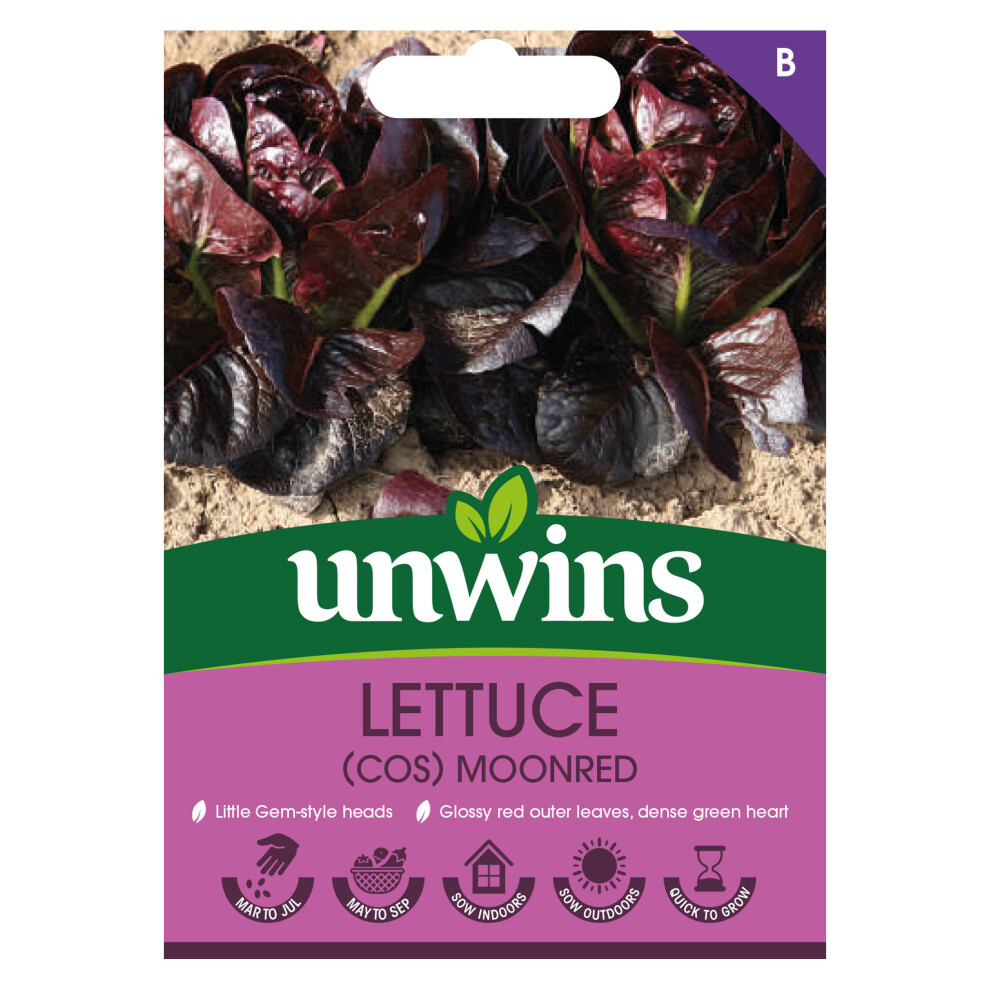 Unwins Lettuce (Cos) Moonred