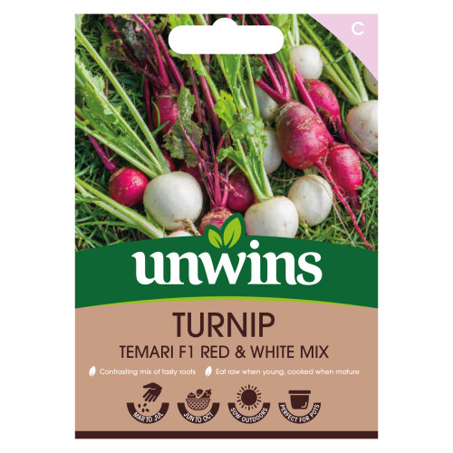 Unwins Turnip Temari Red & White Mix