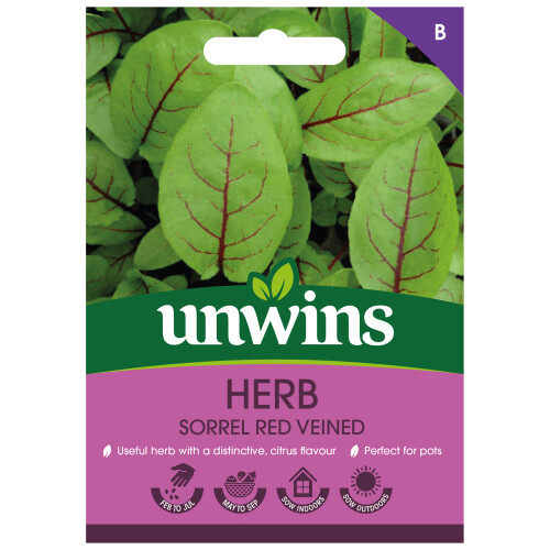 Unwins Herb Sorrel Red Veined