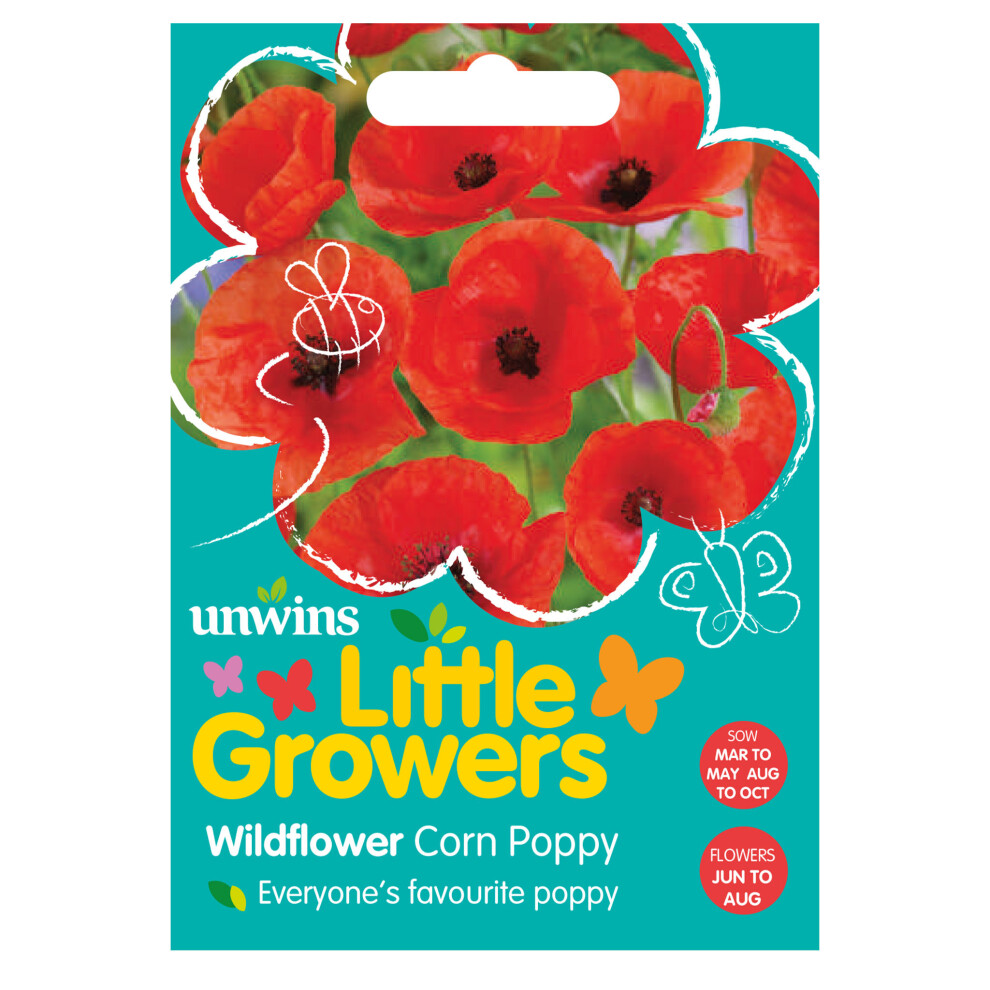Unwins Little Growers Wildflower Corn Poppy