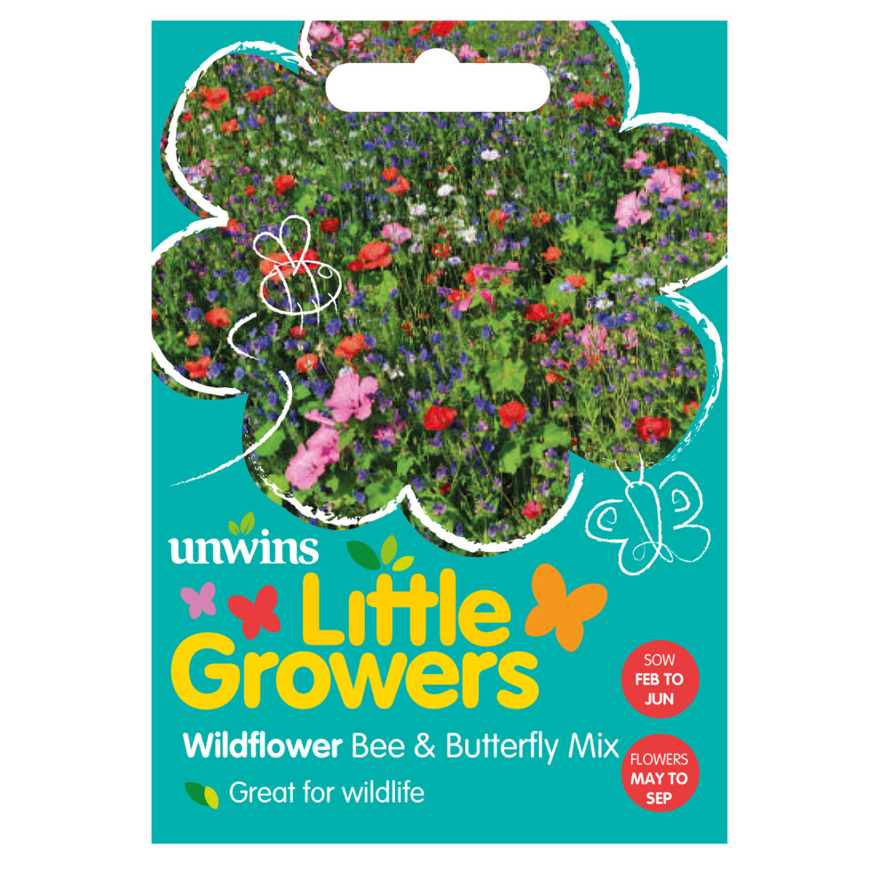 Unwins Little Growers Wildflower Bee & Butterfly Mix