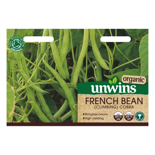 Unwins French Bean (Climbing) Cobra (Organic)
