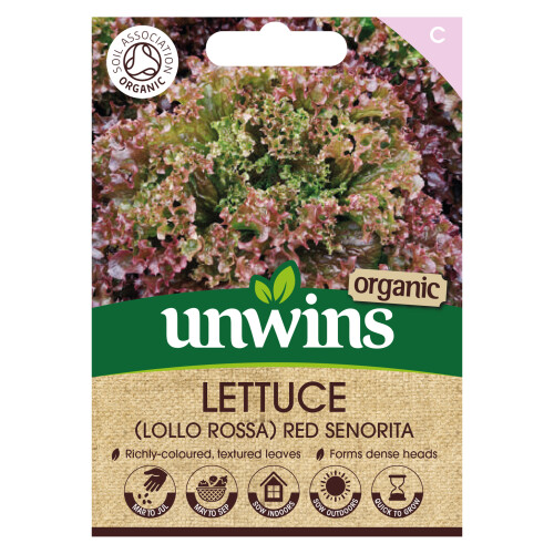 Unwins Lettuce (Looseleaf) Red Senorita (Organic)