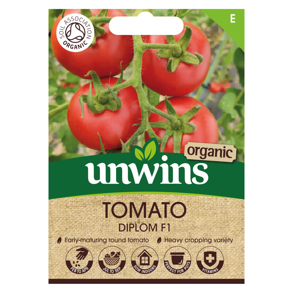 Unwins Tomato (Salad) Diplom F1 (Organic)