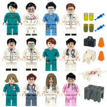 (A) Collection de minifigurines du personnel médical - Jouet cadeau