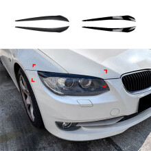 Auto GläNzend Schwarzer Scheinwerfer-Augenbrauen-Aufkleber für  E92 E93 LCI 2010-2012, AutozubehöR