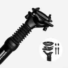 Bike Seat Post Adjustable Lightweight Aluminium 31.6mm Vibration Control Road MTB Compatible