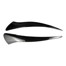 Front Headlight Cover Light Lamp Eyelid Eyebrow Trim for 5 Series GT528 GT535 GT550 F07 Real Carbon Fiber