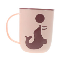 Portable Cute Dolphin Plastic Toothbrush Cup, Lightweight Travel Mouth Rinsing Cup, Reusable Oral Care Accessory