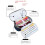 (Black) Three-layer pencil case with password lock 3
