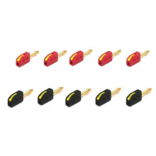 4mm Banana Plug High Current Quick Connect Gold-Plated Banana Connector 32A Electrical Test 10PCS
