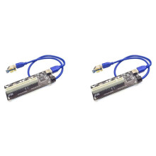 2X PCIE PCI-E PCI Express X1 Till PCI Riser Card Busskort Högeffektiv Adapter Converter USB 3.0-Kabel för Stationär PC