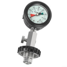 G5/8 Thread Din Pressure Tester Scuba Diving Pressure Gauge For DIN Port Cylinders, Stainless Steel, Functional Design