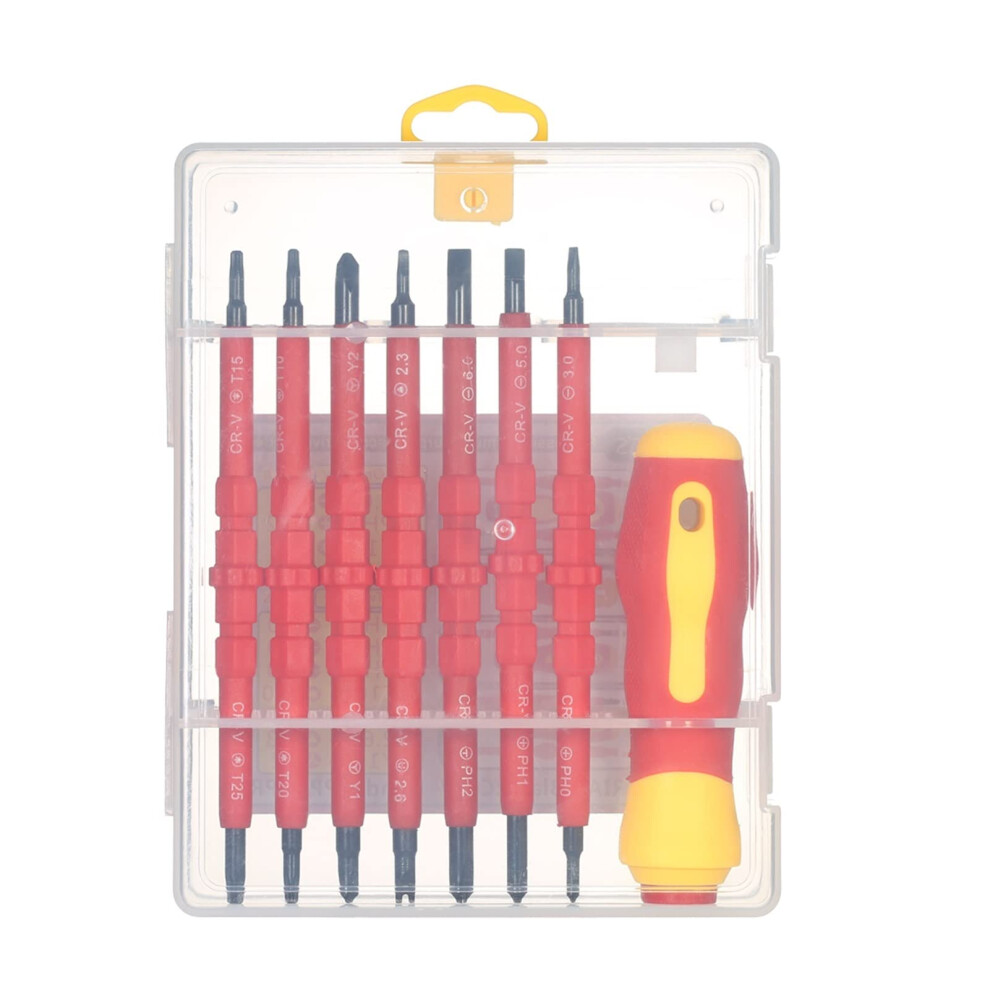 Insulated Screwdriver Set 7 In 1 500V Magnetic Tip Phillips And Slotted Electrician Kit 9199774947404
