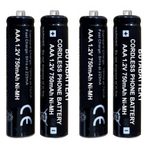 4 x Rechargeable AAA Cordless Telephone Batteries
