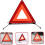 Emergency Warning Triangle with Visibility Reflective Strips for Day and Night Car Safety 2