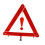 Foldable Vehicle Safety Warning Triangle Reflective Emergency Roadside Sign Plastic Construction Setup Easy Storage 1