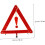 Foldable Vehicle Safety Warning Triangle Reflective Emergency Roadside Sign Plastic Construction Setup Easy Storage 5