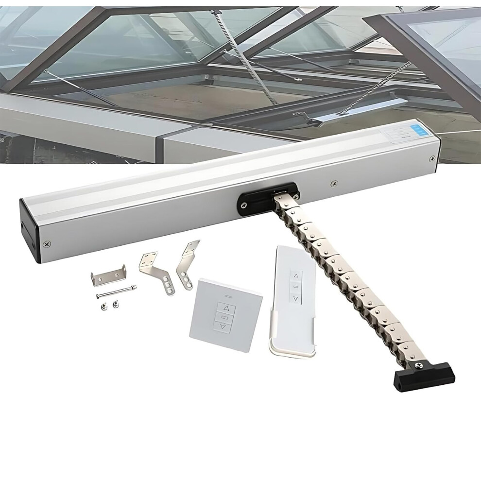 Automatic Chain Window Opener 24V Electric Actuator, Casement Skylights Roof Vent, Adjustable Stroke 700Mm 9347817373646