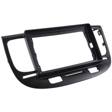 Fascia Autoradio per  Rio2 Rio 2 2005-2011 Rimontaggio Cruscotto Stereo Kit Rivestimento Pannello Fascia Auto da 9 Pollici (Nero)