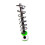 (Green, 12 Fairways) Pong Balls Launcher Automatic Serving Pitching Machine Lightweight 1