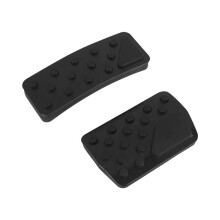 For Durango Grand Cherokee 2011-2021 No Drilling Aluminum Brake and Accelerator Pedal Covers (Black)