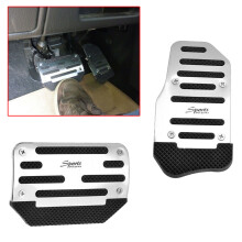 2 StüCke Gas Gas Pedal und Bremse Pedal Abdeckung Fuß Polster Rutschfest für Universal Automatikgetriebe Auto